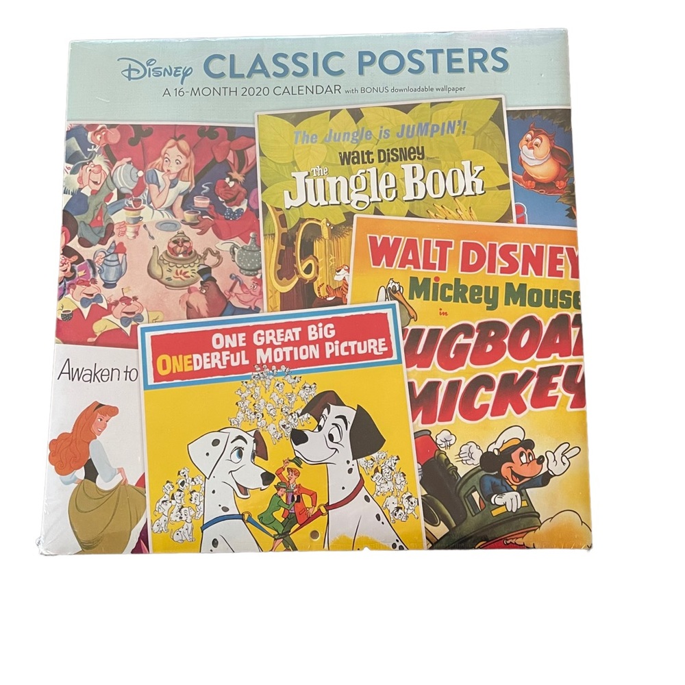 Meade 2020 Clasic Disney Posters 16 Month Calendar New Sealed